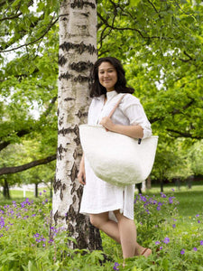 Mifuko - Large Shopper basket White