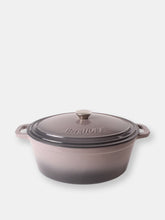 Load image into Gallery viewer, BergHOFF Neo 8qt Cast Iron Oval Covered Dutch Oven, Oyster