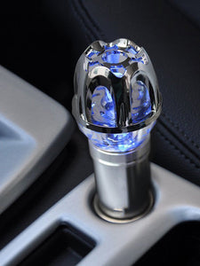 Grey Car Air Purifier Ionizer Cleaner Refresher Cigarette Lighter Plug in