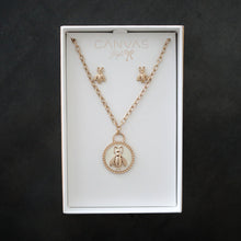 Load image into Gallery viewer, Bee Earring and Necklace Set