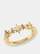 Load image into Gallery viewer, Starry Lane Diamond Ring In 14K Yellow Gold Vermeil On Sterling Silver