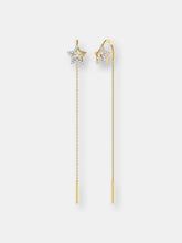 Load image into Gallery viewer, Lucky Star Tack-In Diamond Earrings in 14K Yellow Gold Vermeil on Sterling Silver