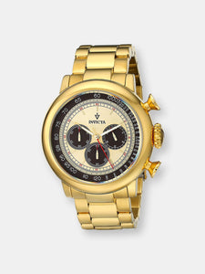 Invicta Men's Vintage 15064 Gold Stainless-Steel Plated Swiss Quartz Fashion Watch