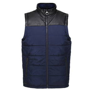 Mens Hamill Quilted Insulated Body Warmer - Navy/Black