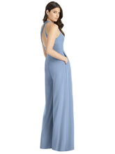 Load image into Gallery viewer, V-Neck Backless Pleated Front Jumpsuit - Arielle
