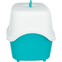 Load image into Gallery viewer, Trixie Vico Cat Litter Box (Turquoise/White) (56cm x 40cm x 40cm)