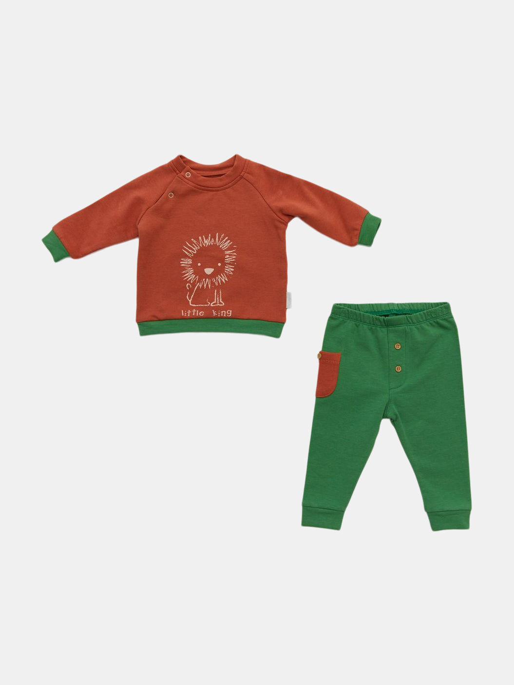 Red 2PC Little Lion Outfit Set