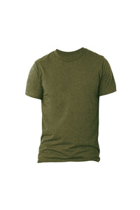 Canvas Triblend Crew Neck T-Shirt / Mens Short Sleeve T-Shirt (Olive Triblend)