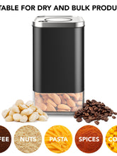 Load image into Gallery viewer, Kaffe Glass Storage Container. Coffee Canister - BPA Free Stainless Steel with Airtight Lid (12oz)