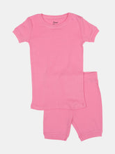 Load image into Gallery viewer, Kids Short Sleeve Classic Solid Color Pajamas