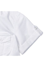 Load image into Gallery viewer, Russell Collection Womens/Ladies Short / Roll-Sleeve Work Shirt (White)
