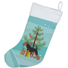 Load image into Gallery viewer, Airedale Terrier Merry Christmas Tree Christmas Stocking