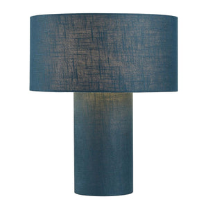 Nova of California Moonlight Fabric Table Lamp, Blue