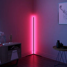 Load image into Gallery viewer, 57 in. Black LED RGB Floor Lamp