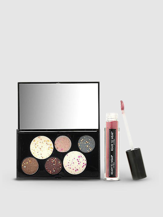 Stellar Eyeshadow Collection With Berry Plum Lipgloss Set