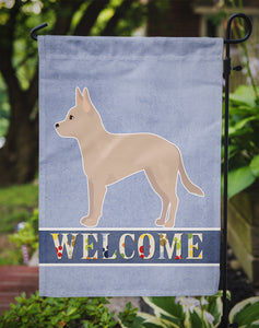 Tan Jackhuahua Welcome Garden Flag 2-Sided 2-Ply