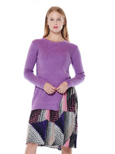 Load image into Gallery viewer, Ribbed Top Layered with Printed Pleated Underdress