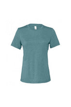 Load image into Gallery viewer, Bella + Canvas Womens/Ladies Relaxed Jersey T-Shirt (Deep Teal Heather)