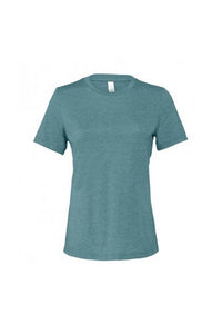 Bella + Canvas Womens/Ladies Relaxed Jersey T-Shirt (Deep Teal Heather)