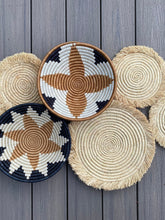 Load image into Gallery viewer, Moon’s Unique Set of 7 African Baskets 7.5”-12” Wall Baskets Set