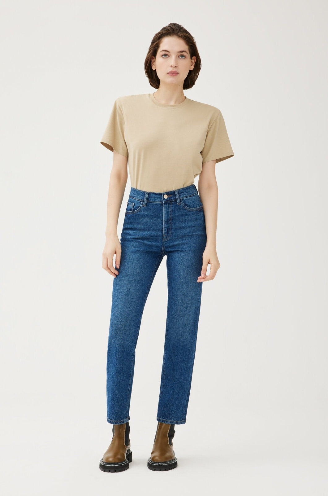 ASE - High Rise Straight Jeans - Seaborn