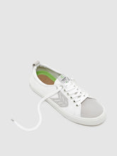 Load image into Gallery viewer, CATIBA Low Off White Canvas Ice Suede Accents Sneaker Men