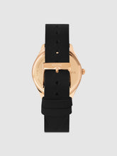 Load image into Gallery viewer, Lune 8 - Rose Gold and White - Black Leather
