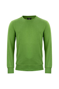 Unisex Adult Classic Melange Round Neck Sweatshirt - Green Melange