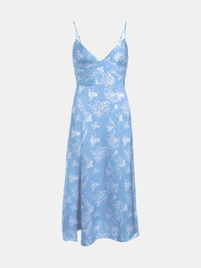 Apéro Dress With Slit - Blue