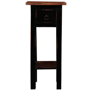 Shabby Chic Cottage 11.8 in. Solid Wood End Table with 1 Drawer