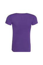 Load image into Gallery viewer, Just Cool Womens/Ladies Sports Plain T-Shirt (Purple)