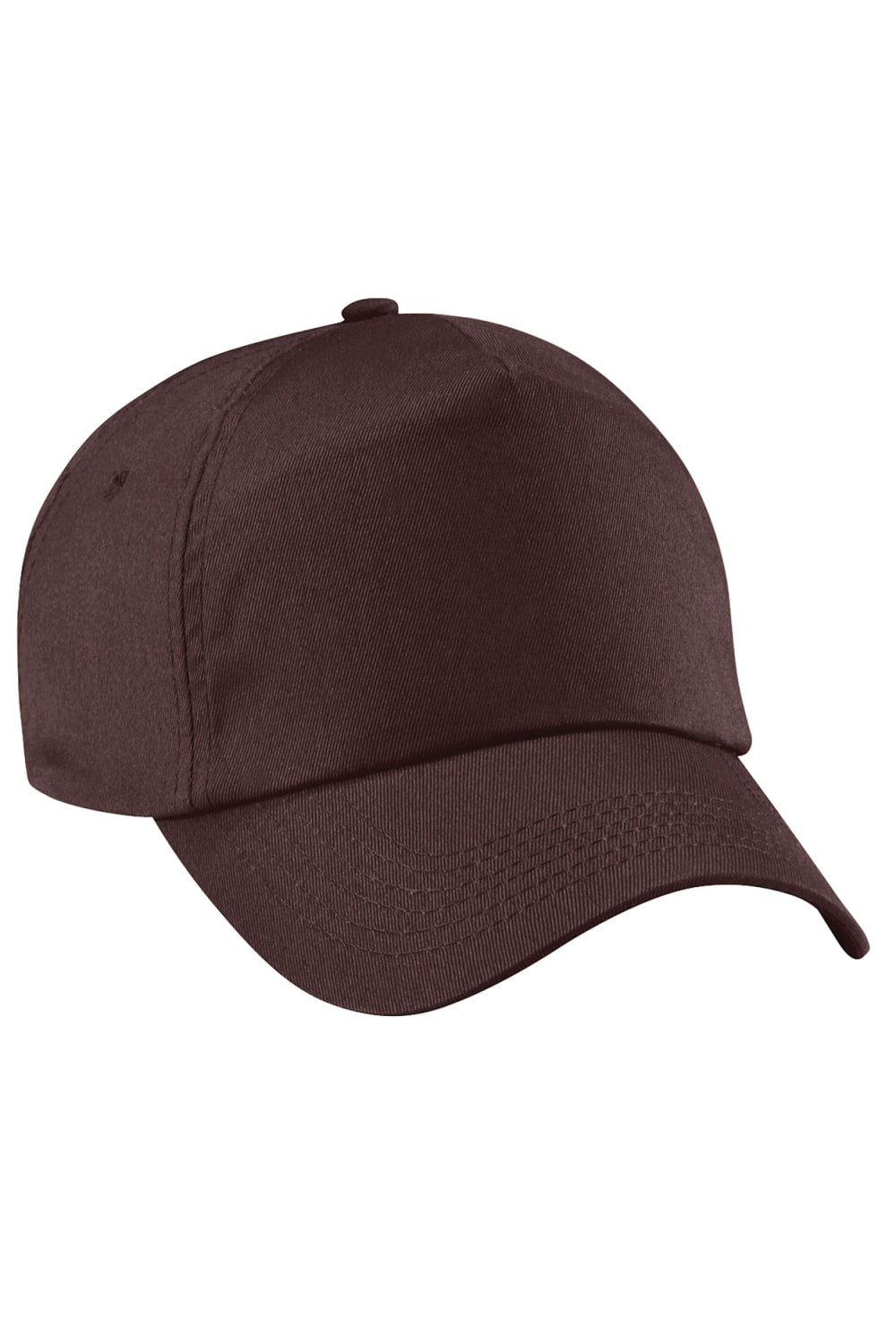 Unisex Plain Original 5 Panel Baseball Cap - Chocolate