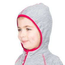 Load image into Gallery viewer, Trespass Childrens Girls Goodness Full Zip Hooded Fleece Jacket (Platinum Marl)
