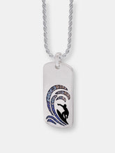Load image into Gallery viewer, Surfer&#39;s Paradise Sterling Silver Blue Sapphire &amp; Topaz Stone Tag