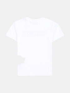 White Logo Print T-Shirt
