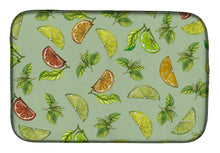 Load image into Gallery viewer, 14 in x 21 in Lemons, Limes and Oranges Dish Drying Mat