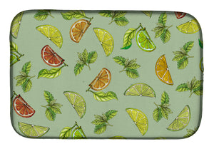 14 in x 21 in Lemons, Limes and Oranges Dish Drying Mat