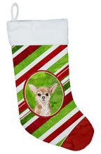Load image into Gallery viewer, Christmas Snowflakes Chihuahua Christmas Stocking