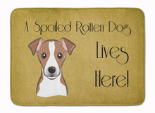 Load image into Gallery viewer, 19 in x 27 in Jack Russell Terrier Spoiled Dog Lives Here Machine Washable Memory Foam Mat