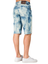 Load image into Gallery viewer, Men&#39;s Premium Denim Shorts Midrise Spot Bleached Wash 13&quot; Inseam
