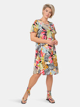 Load image into Gallery viewer, Maci Dress in Paradise Pop (Curve)