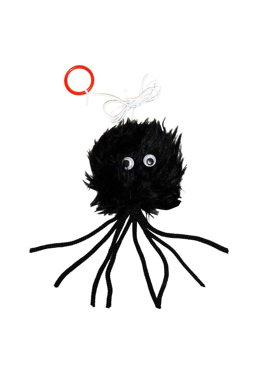 Classic Black Furry Spider Cat Toy (May Vary) (3in)