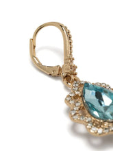 Load image into Gallery viewer, Single Pear Drop Earrings - Crystal