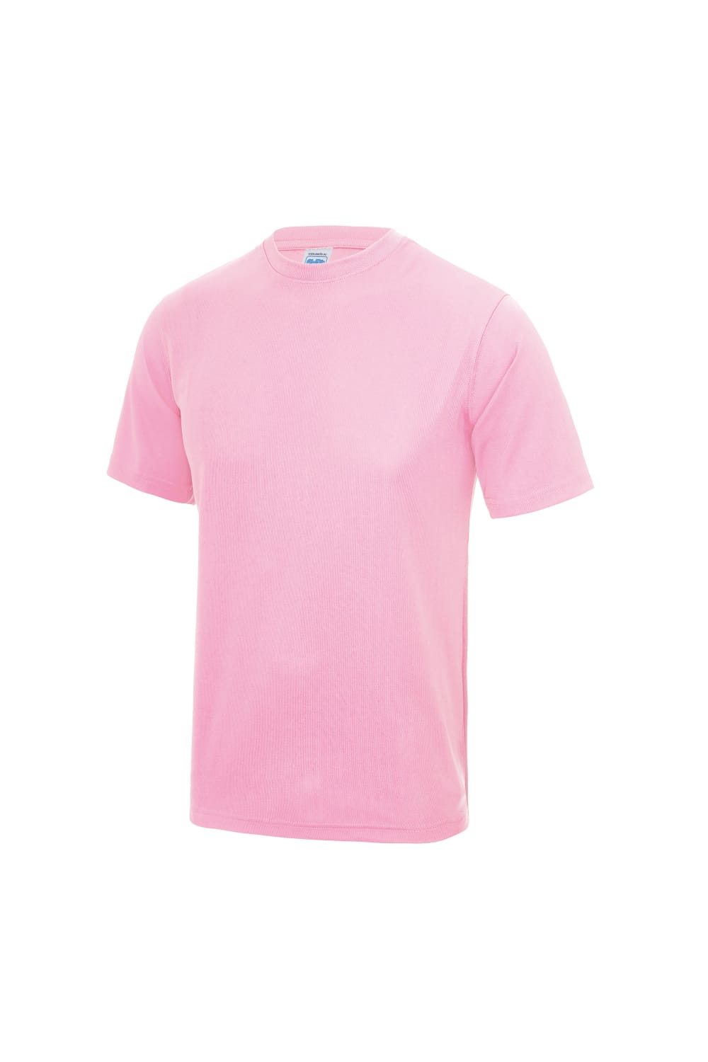 Just Cool Mens Performance Plain T-Shirt (Baby Pink)
