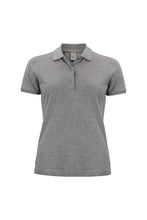 Load image into Gallery viewer, Womens/Ladies Organic Cotton Polo Shirt - Grey Melange