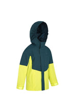 Load image into Gallery viewer, Childrens/Kids Meteor Waterproof Jacket- Lime