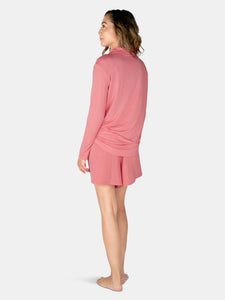 Women's Blush Beauty Pink Pajama Shorts