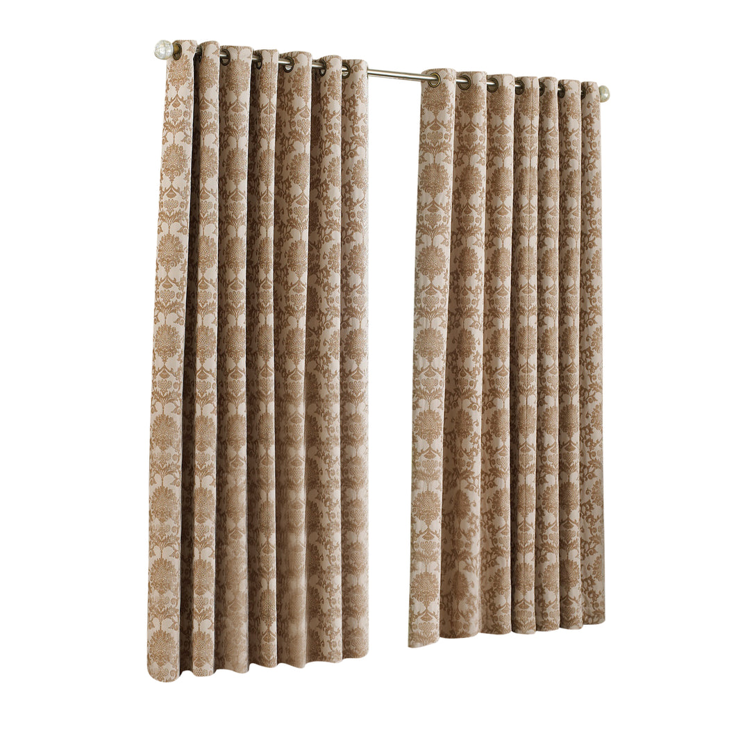 Riva Home Hanover Ringtop Curtains (Beige) (66 x 90 inch)