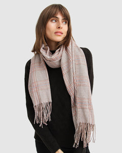 Aspen Plaid Scarf - Pink