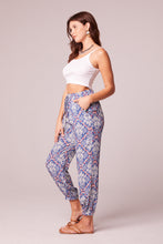 Load image into Gallery viewer, Yazmin Blue Paisley Pattern Pants